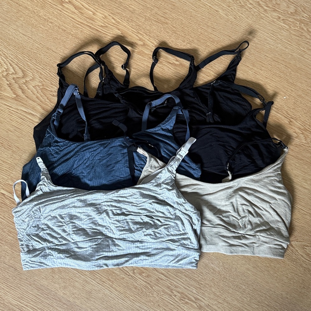 💙 Bundle of Bodily Always on Nursing Tanks & Everything Bras Size M